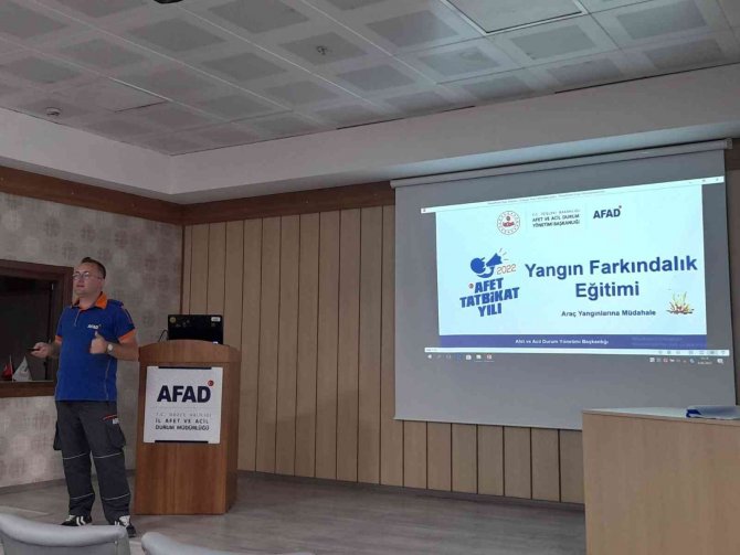 Öğretmenler Yangın Eğitimi Aldı