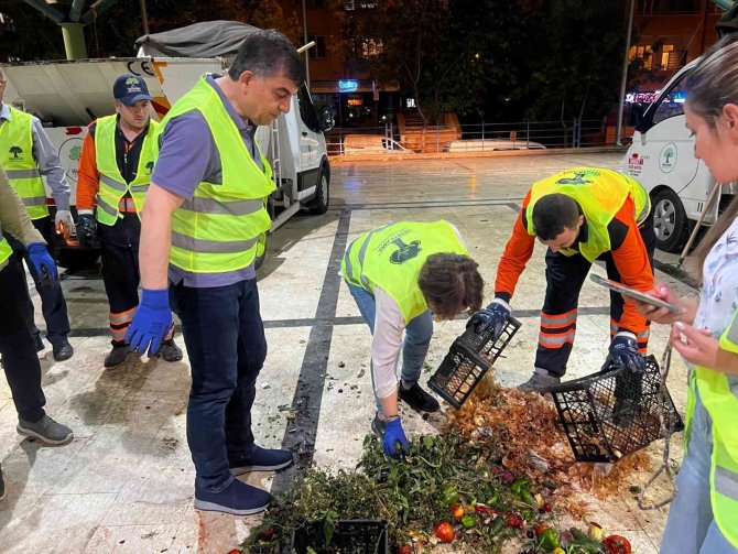 Başkan Fadıloğlu, Sebze Ve Meyve Atıklarını Ayrıştırdı