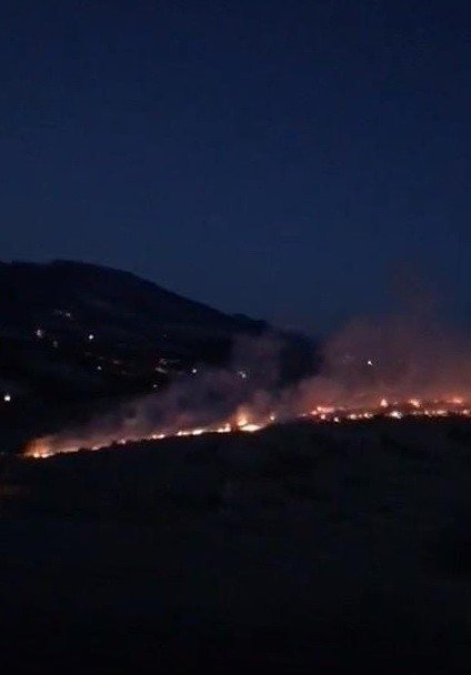 Anız Yangını Ormana Sıçramadan Söndürüldü