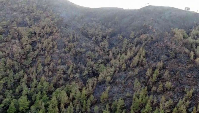 Marmaris’te Yürekleri Dağlayan Kara Tablo Havadan Görüntülendi