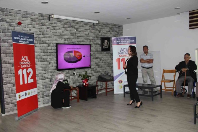 112 Bu Sefer Yaşlılara Anlatıldı