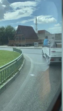 Bursa’da Tehlikeli Yolculuk Kameralarda