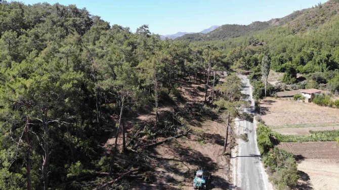 Marmaris Bördübet Yangınında Soğutma Çalışmaları Tüm Hızı İle Devam Ediyor