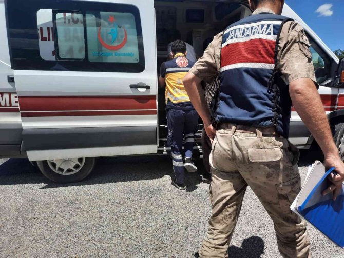 Otomobil Şarampole Devrildi: 1 Yaralı