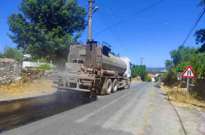 Büyükşehir Bodrum’da Yol Çalışmalarını Sürdürüyor