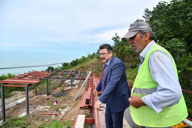 Trabzon’un İlk Seyir Terası Boztepe’de Hayata Geçiyor