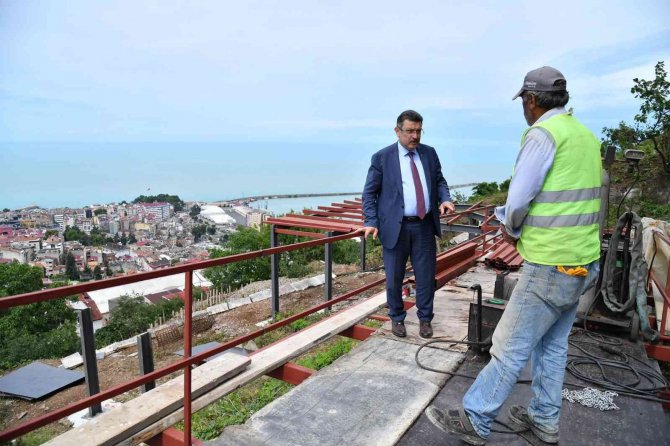 Trabzon’un İlk Seyir Terası Boztepe’de Hayata Geçiyor