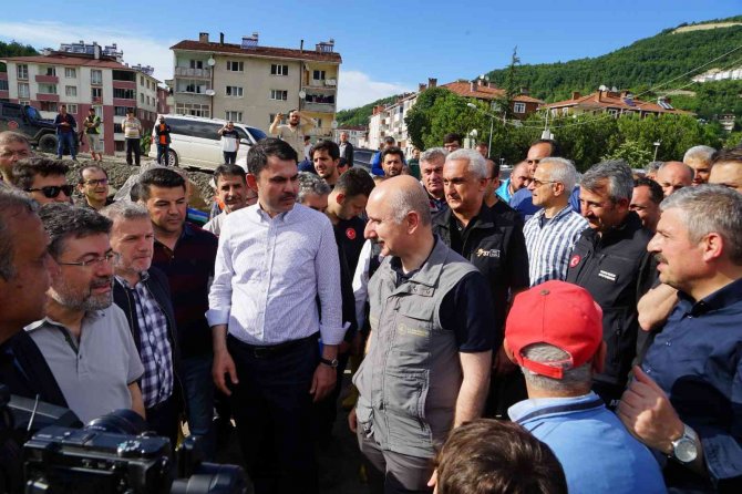 Bakan Kurum Ve Bakan Karaismailoğlu, Bozkurt’ta Çalışmaları Yerinde İnceledi