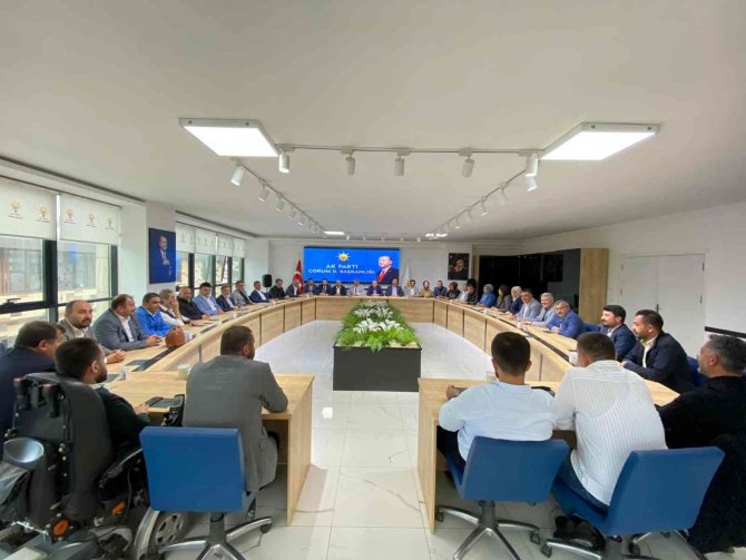 Ak Parti Çorum İl Başkanı Yusuf Ahlatcı;