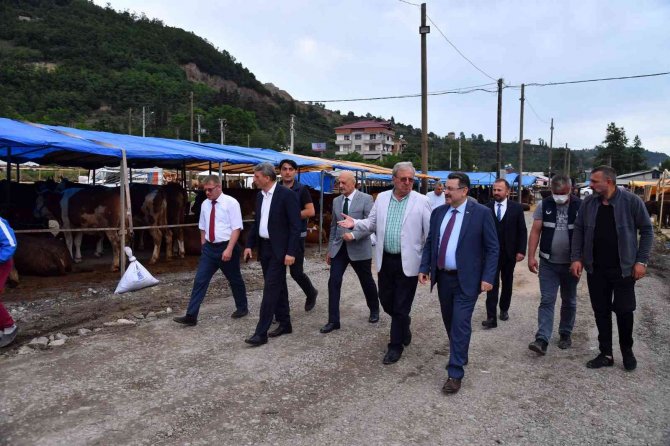 Başkan Genç, Akoluk’taki Kurban Kesim Ve Satış Alanını İnceledi