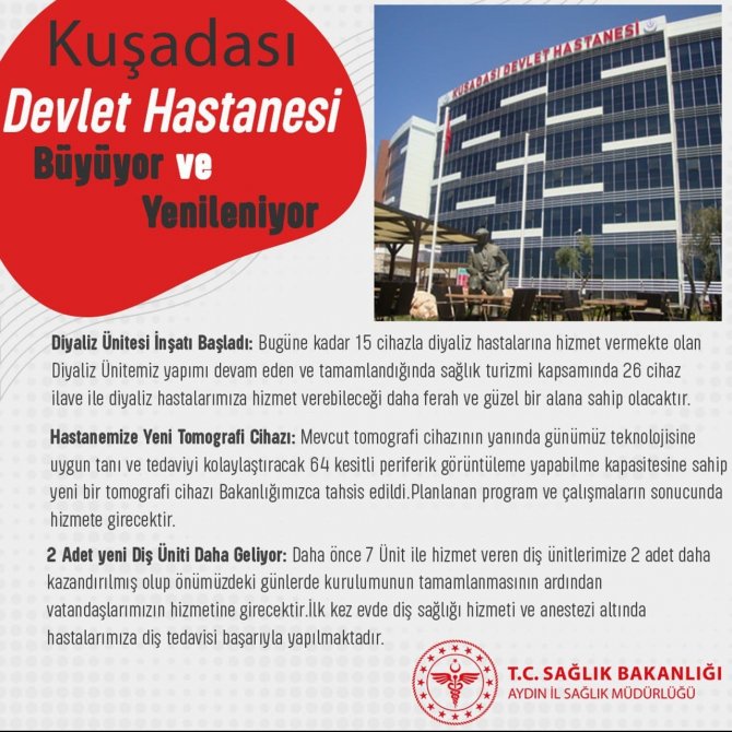 Kuşadası Devlet Hastanesi, Büyüyen Altyapısı İle Umut Oluyor
