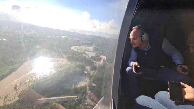 Bakan Soylu, Düzce’yi Havadan İnceledi