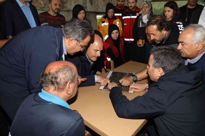 Bakan Soylu, Selin Vurduğu Düzce’de İnceleme Yaptı