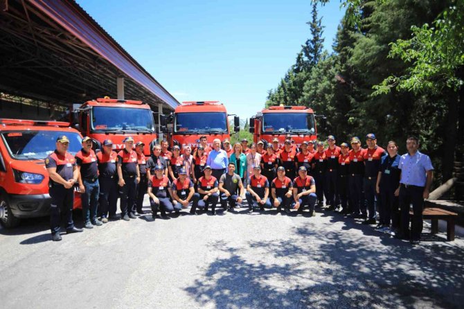 Başkan Gürün’den İ̇tfaiye Personeline Teşekkür Ziyareti