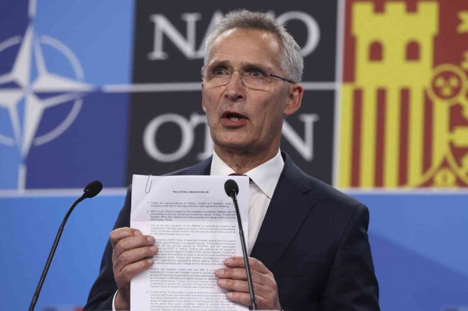 Stoltenberg: “İ̇sveç Ve Finlandiya Terörle Mücadelede Türkiye’ye Tam Destek Sözü Verdi”