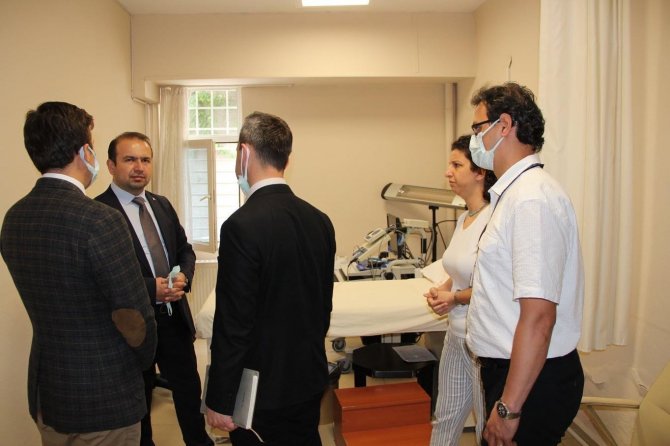 Sağlık Müdürü Şenkul, Hastane Ek Hizmet Binasını Ziyaret Etti