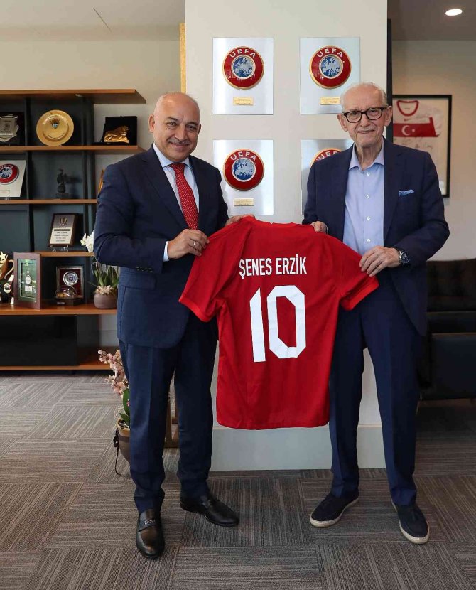 Şenes Erzik, Tff Başkanı Mehmet Büyükekşi’yi Ziyaret Etti