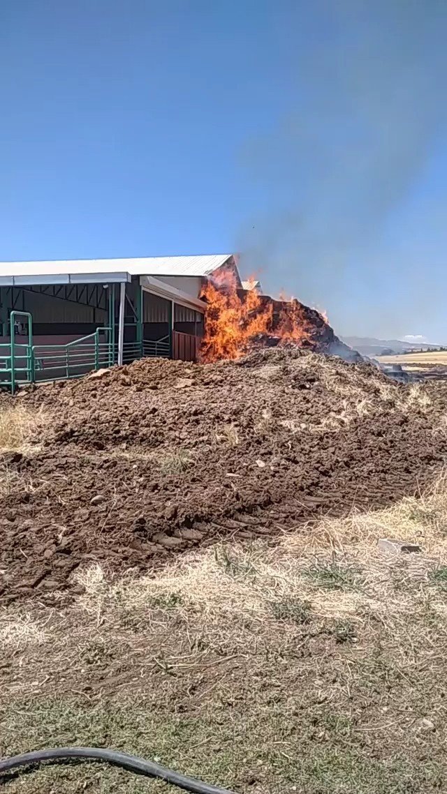 Saman Balyaları Alev Alev Yandı