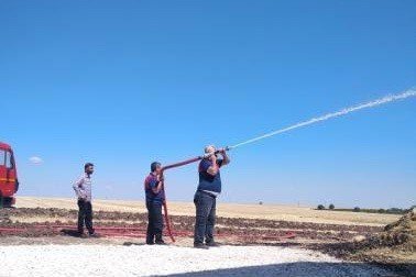 Saman Balyaları Alev Alev Yandı