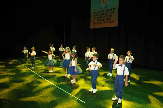 Mezitli Belediyesi Çocuk Gündüz Bakım Evlerinde Mezuniyet Sevinci