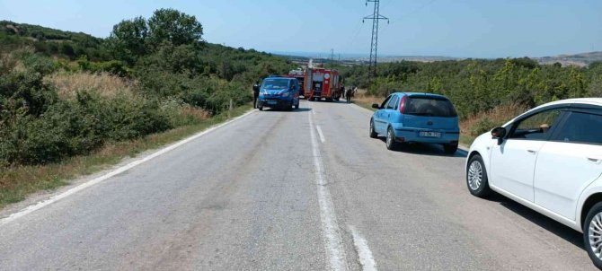 Otobüs Alevler İçinde Kaldı, Yolcular Canını Son Anda Kurtardı