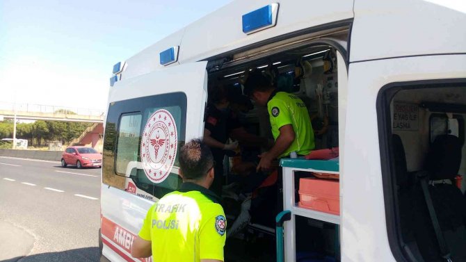 Tayini Çıkan Uzman Çavuş Devrilen Motosikletle 50 Metre Sürüklendi