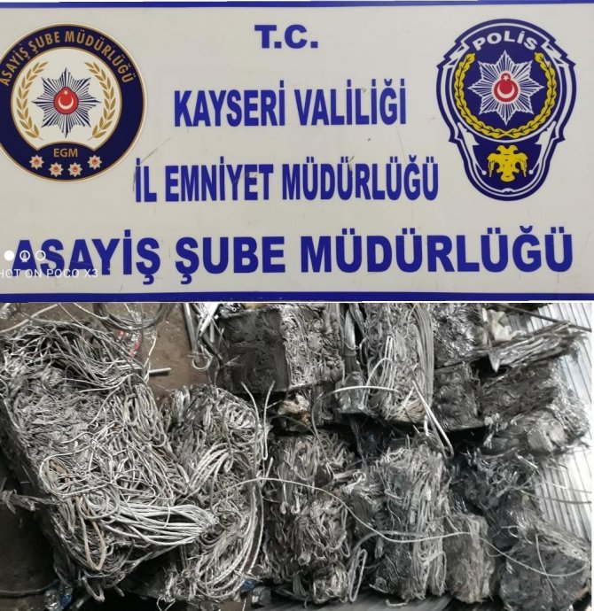 İ̇ş Yerine Operasyon, Çalıntı 2 Ton 624 Kilo Kablo Bulundu