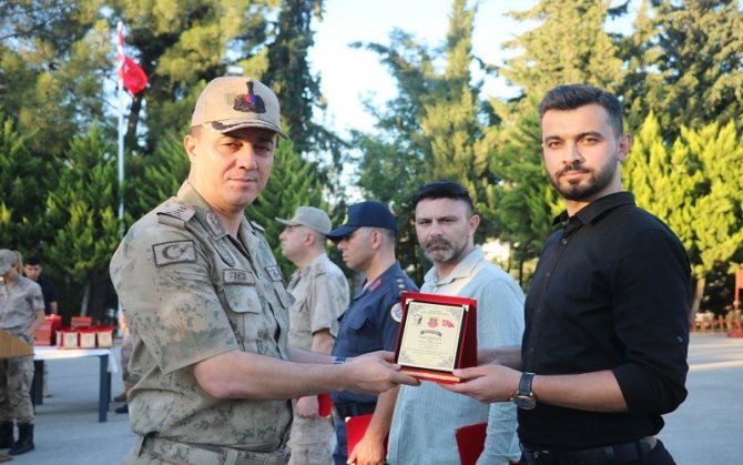 Kilis’te Tayini Çıkan Jandarma Personeline Veda Töreni