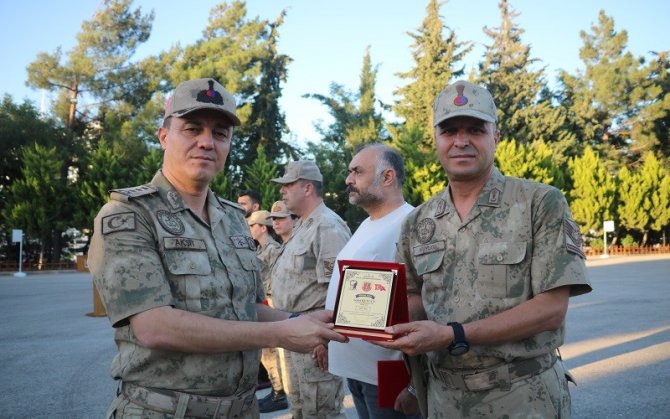 Kilis’te Tayini Çıkan Jandarma Personeline Veda Töreni