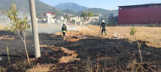 Fethiye’de Anız Yangını Panikletti