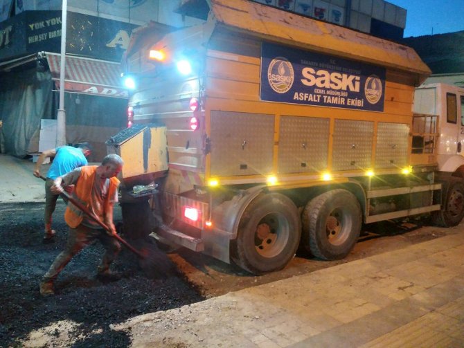 Büyükşehir’den Katlı Pazar Bölgesinde Asfalt Mesaisi