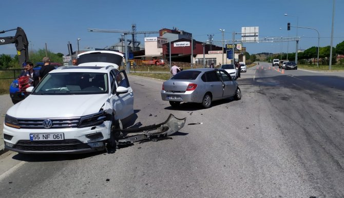 Bafra’da Kaza: 2 Yaralı
