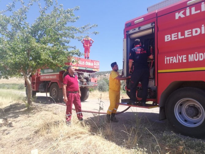 Kilis’te Çıkan Orman Yangını Kısa Sürede Söndürüldü