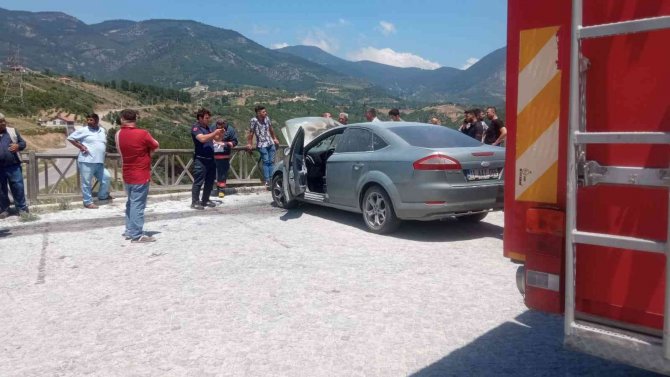 Park Halindeki Otomobilde Yangın Çıktı