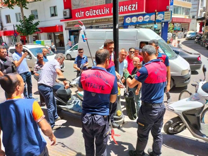 Park Halindeki Motosikletten Yılan Çıktı
