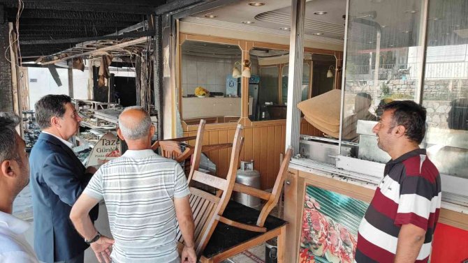 Başkan Aras, Yangınzedeleri Ziyaret Etti
