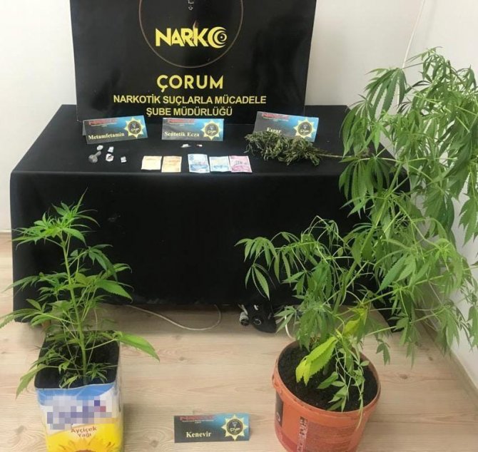 Çorum Polisinden Uyuşturucu Madde Operasyonu
