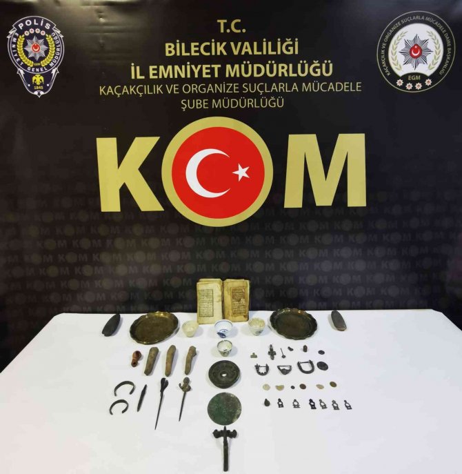 Bilecik’te Tarihi Eser Kaçakçılığı Operasyonu