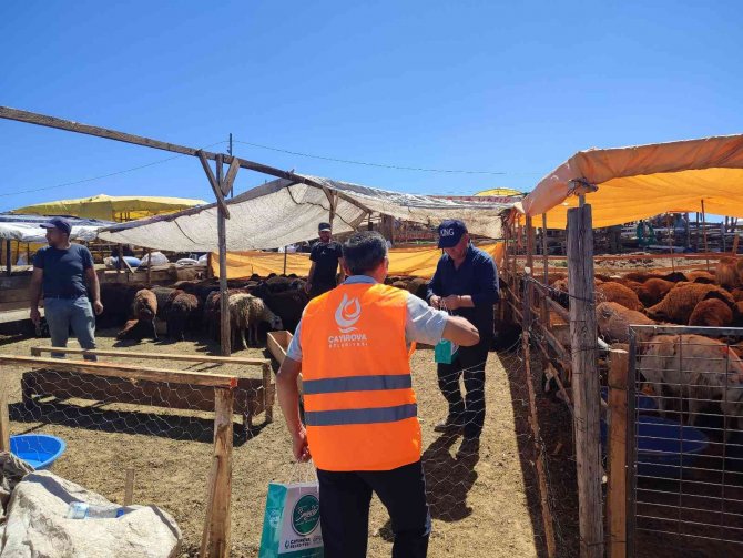 Kurban Pazarı Esnafına Hijyen Seti