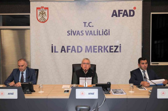 Sivas’ta Risk Azaltma Toplantısı Düzenlendi