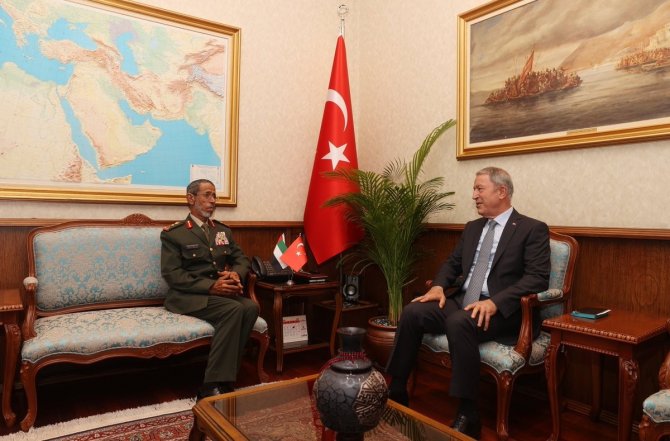 Milli Savunma Bakanı Akar, Bae Genelkurmay Başkanı Rumaithi’yi Kabul Etti