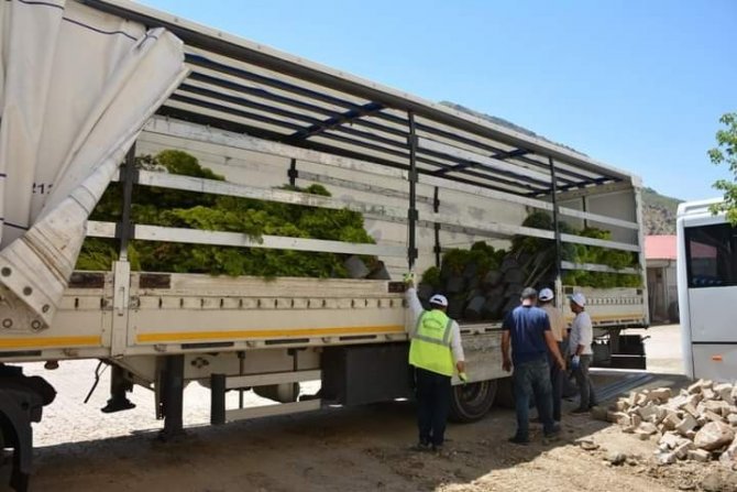 Sakarya Büyükşehir Belediyesinden Şemdinli Belediyesine Çiçek Ve Fidan Yardım