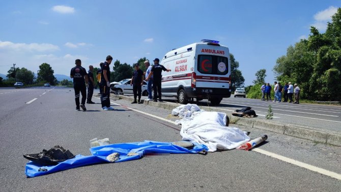 Metrelerce Sürüklenen Motosikletin Sürücüsü Hayatını Kaybetti