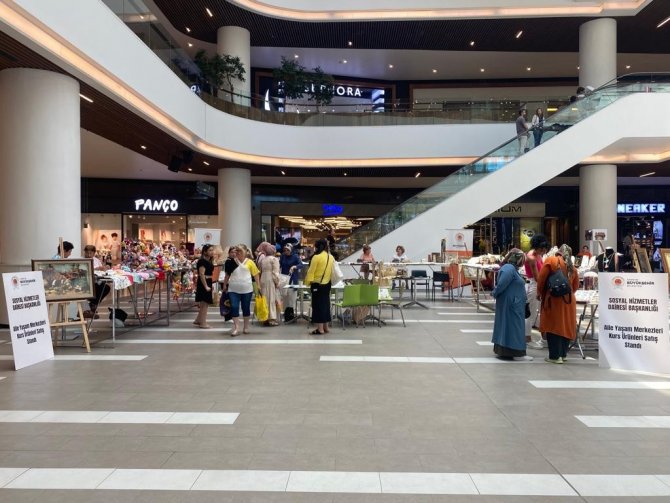 Samsun’da Aile Yaşam Merkezleri Kursiyerlerinden Sergi