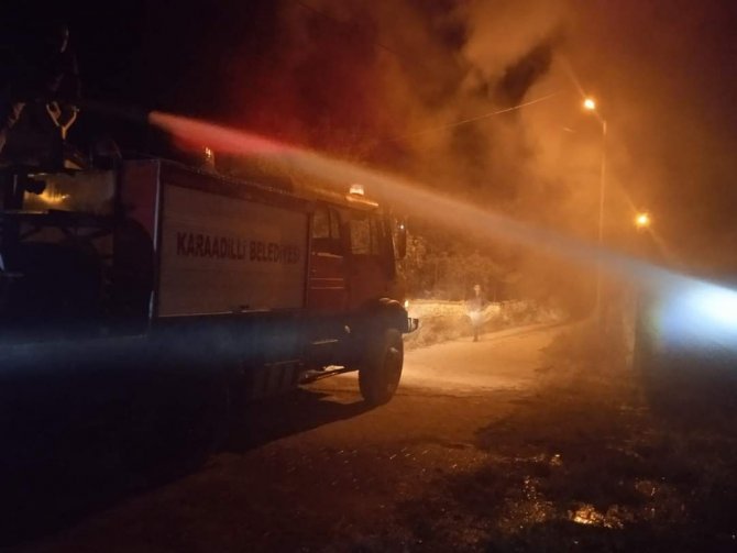 Afyonkarahisar’da İki Katlı Evde Yangın Çıktı