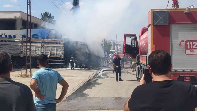 Mardin Galericiler Sitesi’nde Tır Alevlere Teslim Oldu: 2 Yaralı