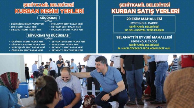 Şehitkamil’de Kurban Satış Ve Kesim Yerleri Belirlendi