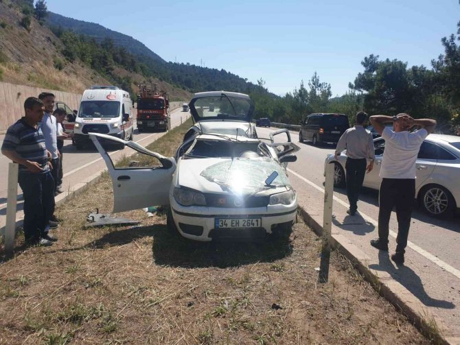 Tokat’ta Otomobil Takla Attı: 6 Yaralı