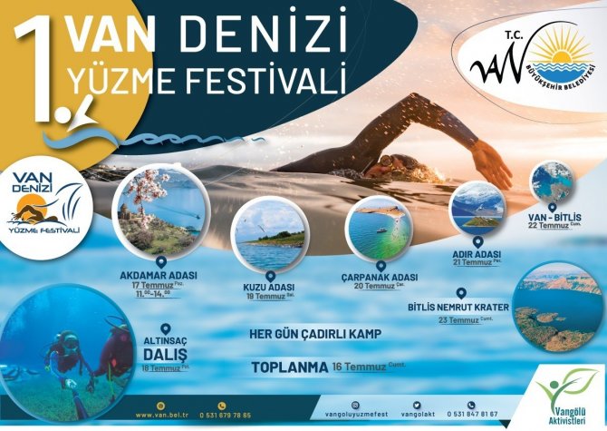 Van Denizi Yüzme Festivali Hazırlığı