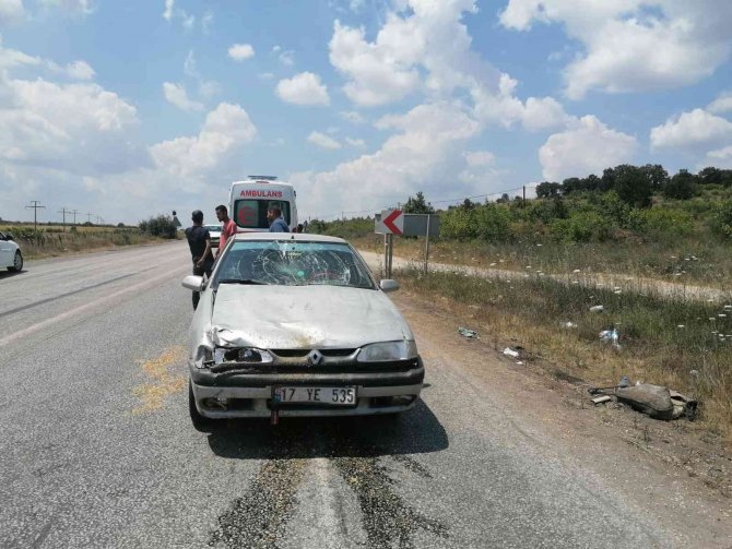 Çan’da Trafik Kazası; 1 Ağır Yaralı